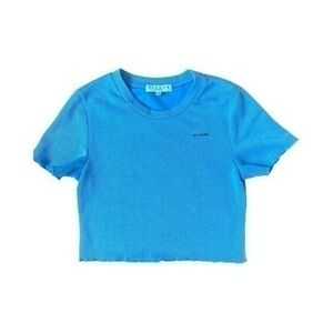 Kroche Paris Blue Crop Top